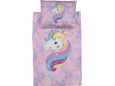 Salteluțe-Babynest-Perne - Set bebe salteluta cu perna Unicorn|Accesorii bebelusi| Accesorii copii