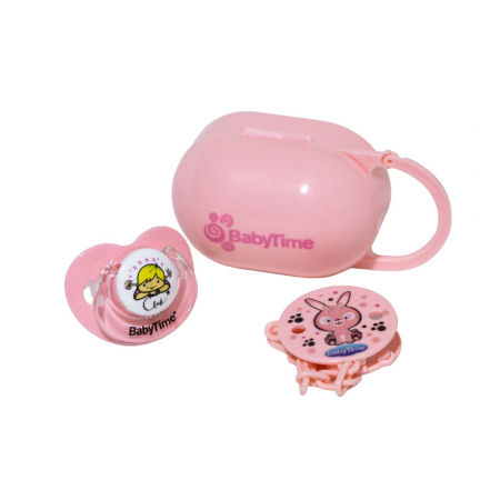 Biberoane-Suzete-Scutece - Set suzetă bebe Fetiță| Accesorii pentru Bebelusi