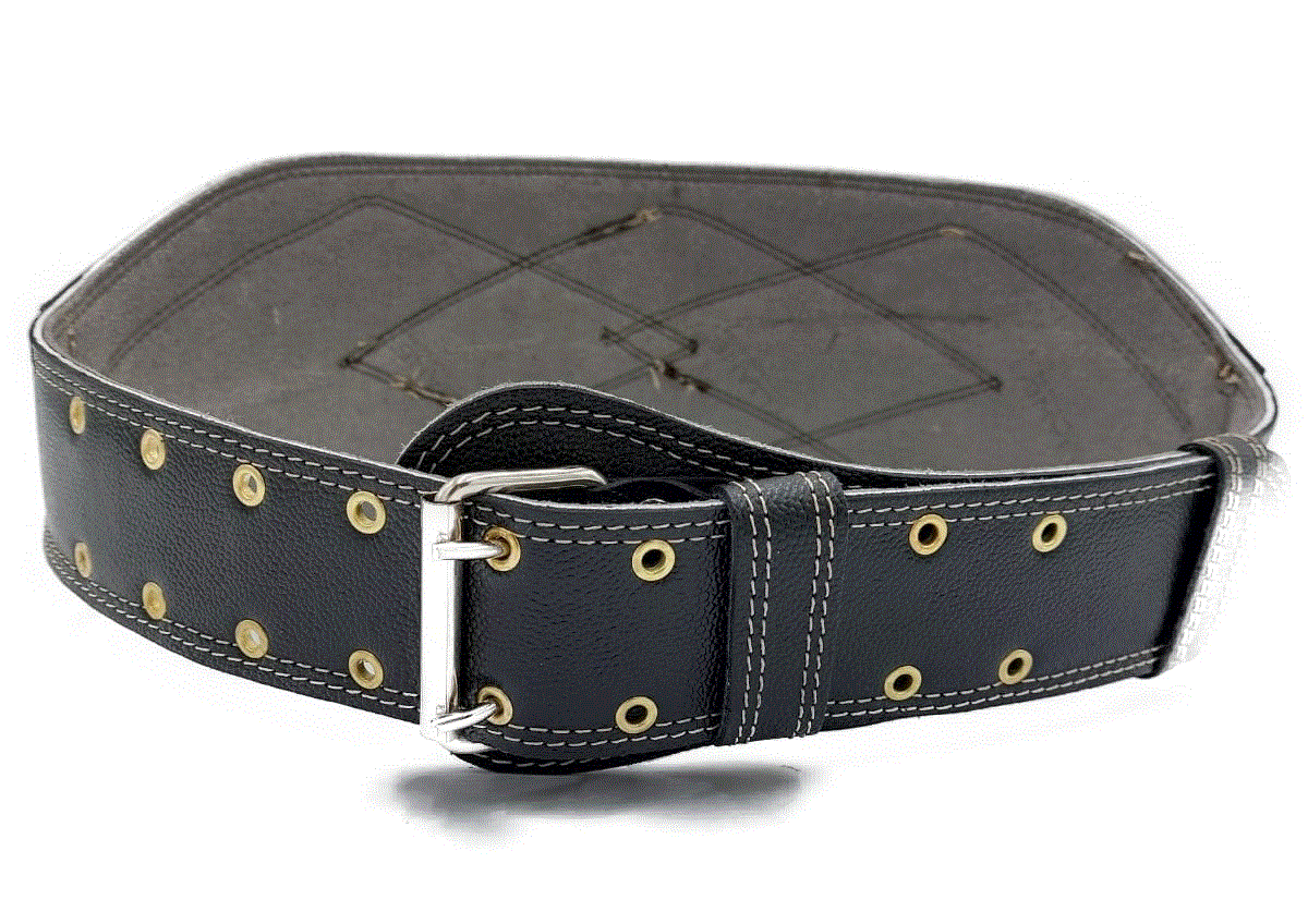 Centura pentru mijloc lombara, piele naturala, negru 82-108 cm [1]