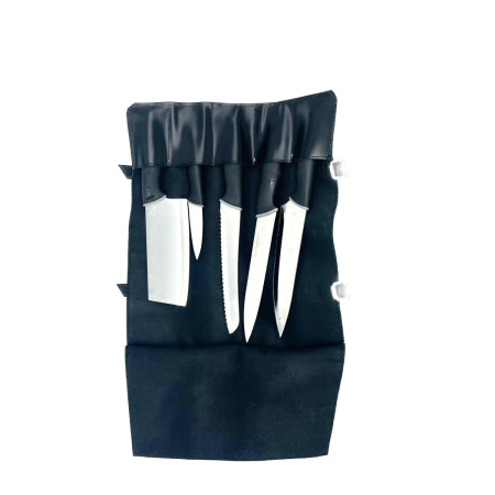 Husa din piele naturala pentru cutite, neagra 38x32 cm [2]