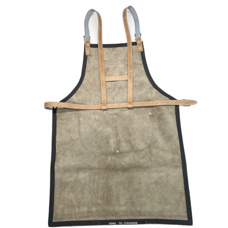 Sort de bucatar, CHEF GRILL, Piele naturala, Maro, Unisex [2]