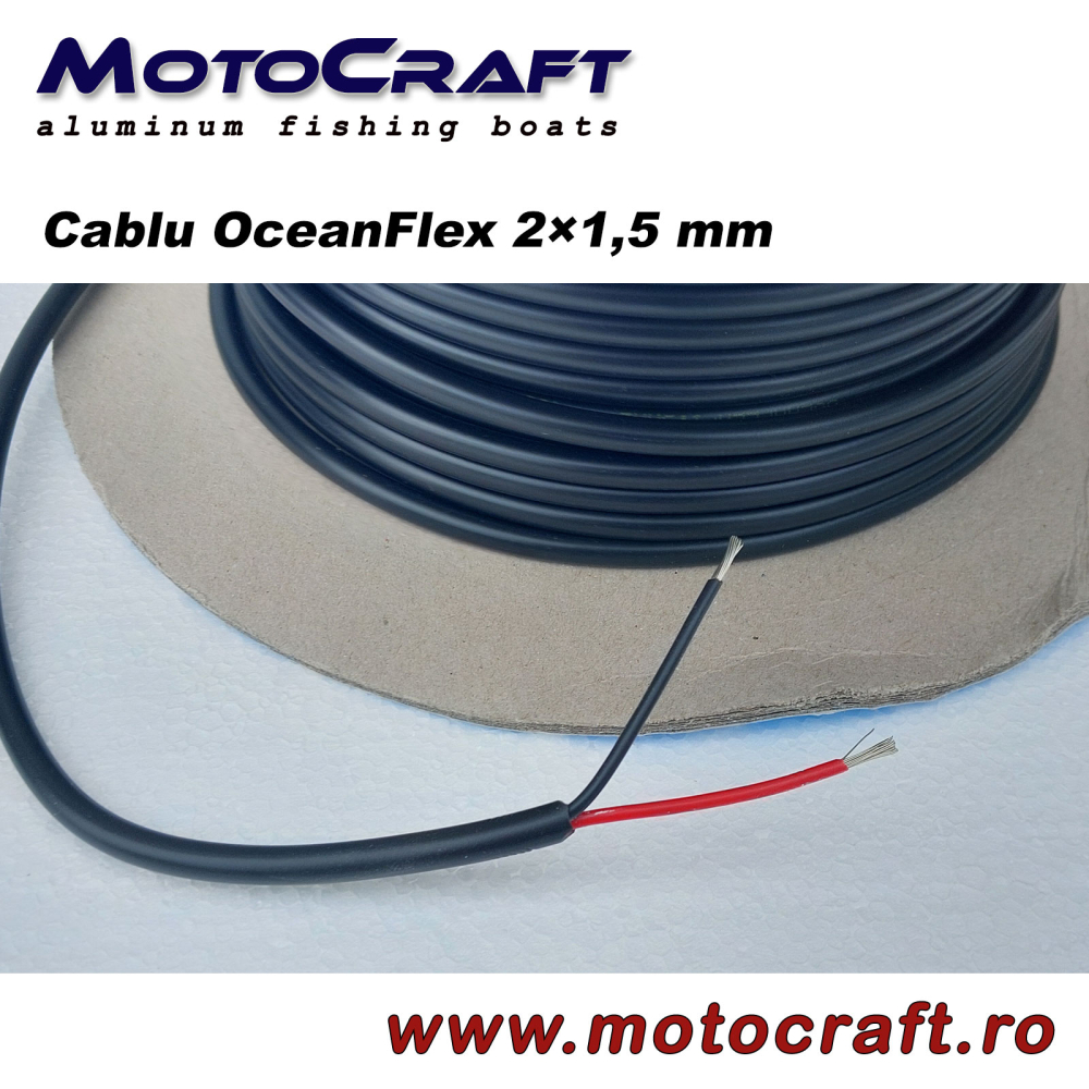 Cablu electric marin OceanFlex 2×1,5 mm din cupru cositorit, rotund [2]