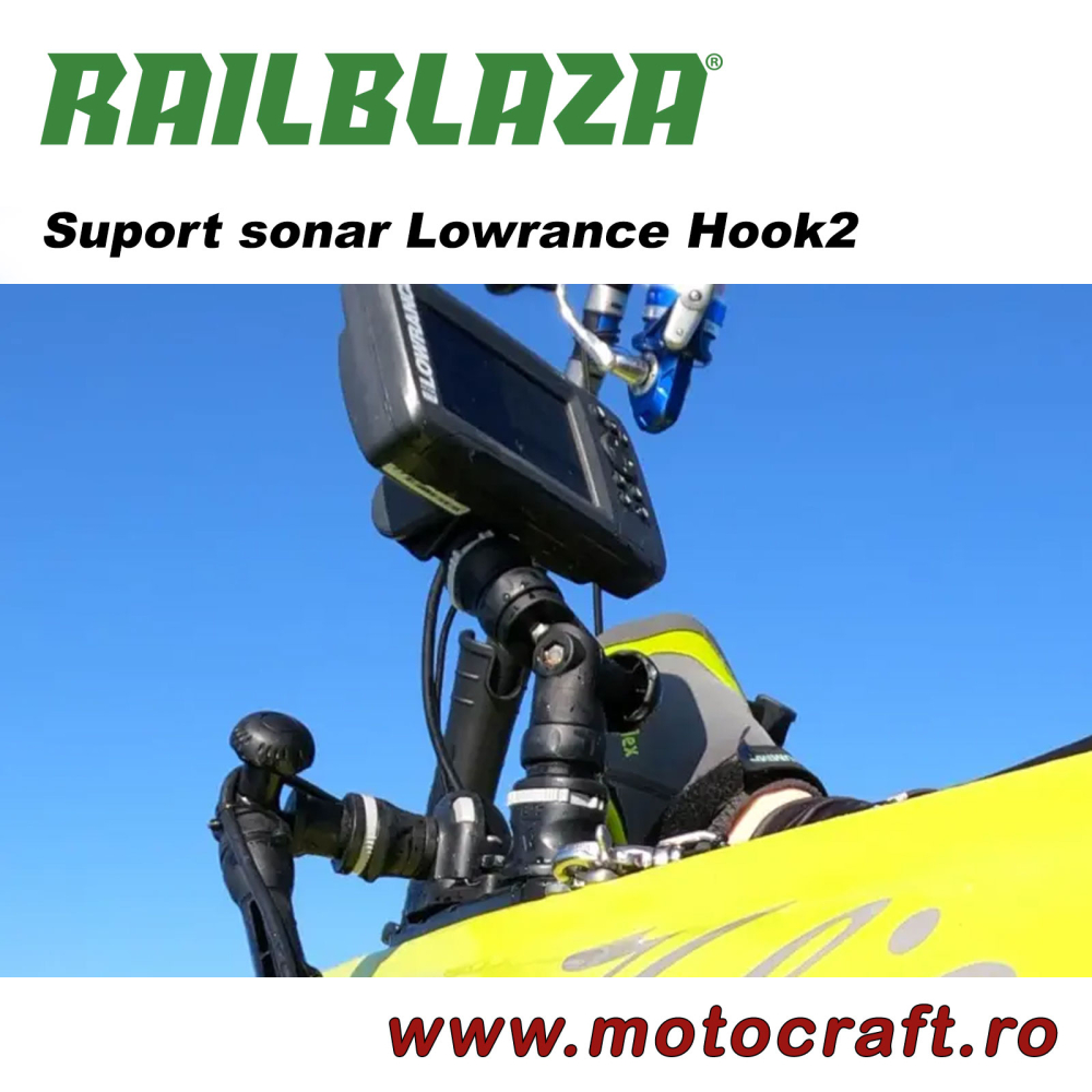 RAILBLAZA Fish Finder Mount R-Lock Hook 2 – Suport sonar Lowrance Hook2 [4]