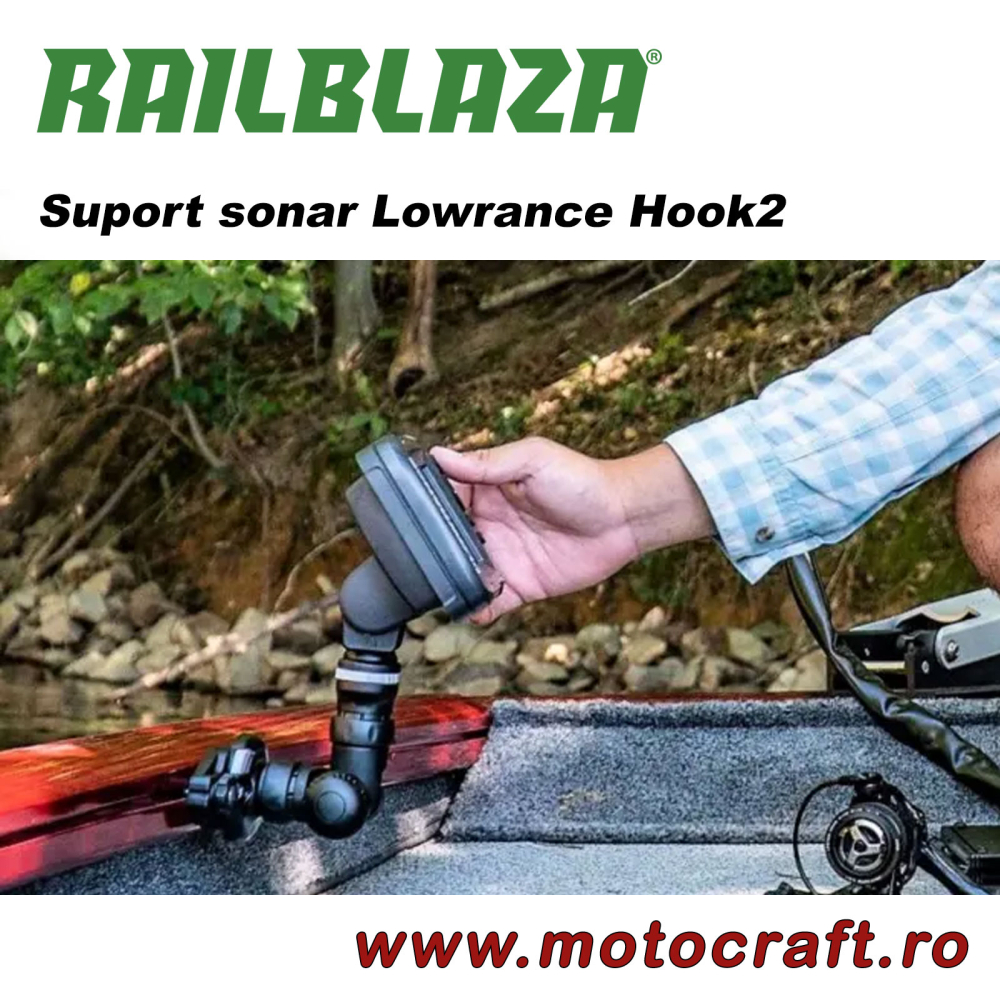 RAILBLAZA Fish Finder Mount R-Lock Hook 2 – Suport sonar Lowrance Hook2 [3]