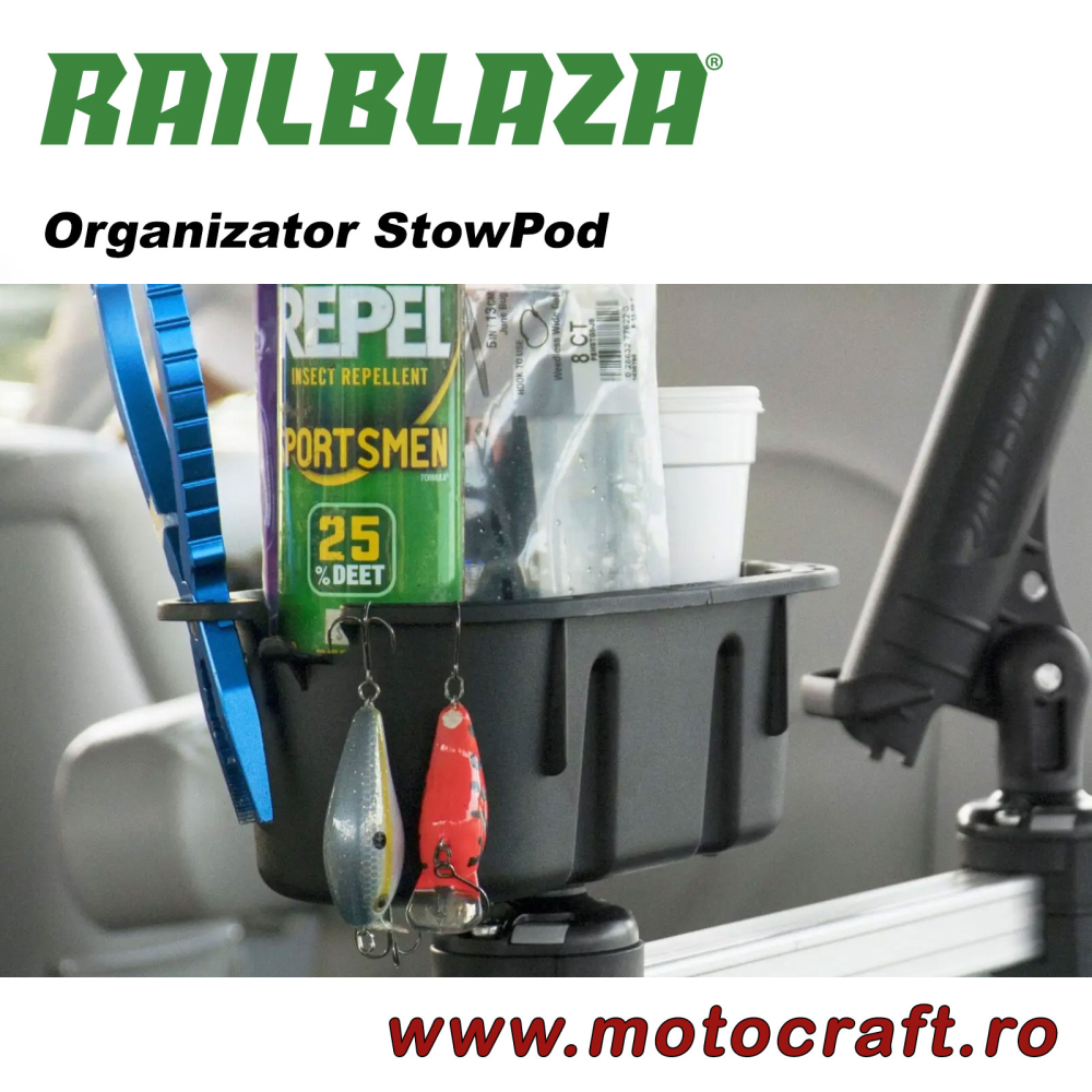 RAILBLAZA StowPod – Organizator accesorii pentru barcă și caiac [4]