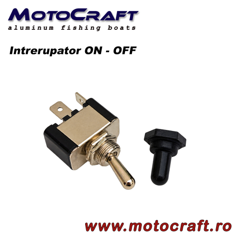 Panouri electrice si intrerupatoare - Intrerupător ON/OFF pentru barca, cu protectie din cauciuc