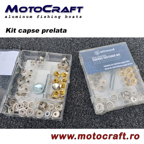 Accesorii barci - kt capse prelata barca
