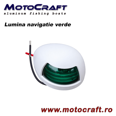 Lumini navigatie barca - Lumina de navigatie verde pentru tribord
