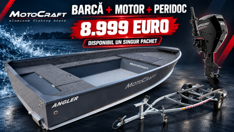 Pachet MotoCraft Angler 460 cu motor Mercury 20 CP EFI și peridoc REPO [0]