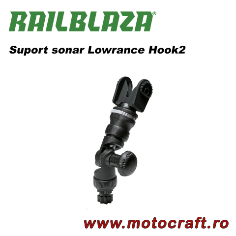 Suporturi pentru sonare și electronice - RAILBLAZA Fish Finder Mount R-Lock Hook 2 – Suport sonar Lowrance Hook2