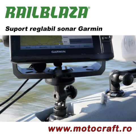 RAILBLAZA Garmin Fishfinder Mount R-Lock – Suport reglabil sonar Garmin [2]