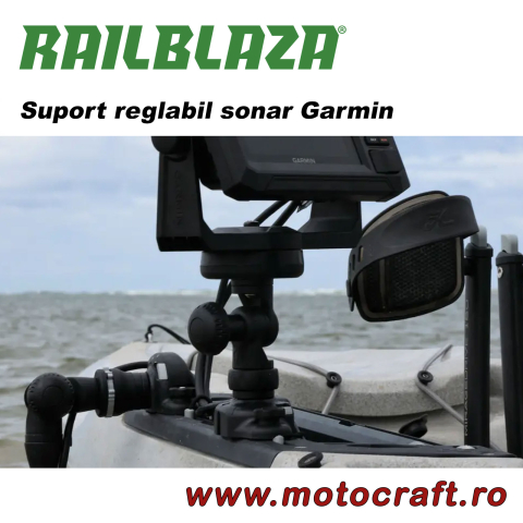 RAILBLAZA Garmin Fishfinder Mount R-Lock – Suport reglabil sonar Garmin [3]