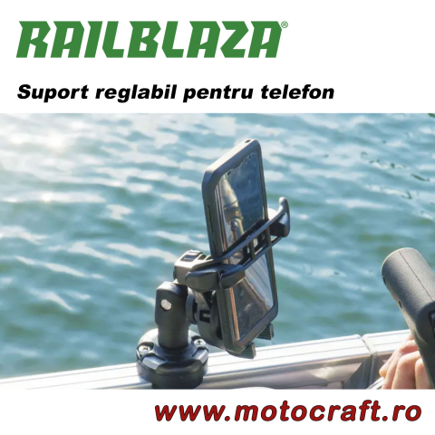 RAILBLAZA Mobi Device Holder – Suport reglabil pentru telefon și GPS [1]