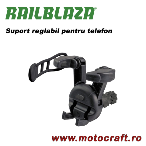 Suporturi pentru sonare și electronice - RAILBLAZA Mobi Device Holder – Suport reglabil pentru telefon și GPS