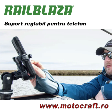 RAILBLAZA Mobi Device Holder – Suport reglabil pentru telefon și GPS [3]
