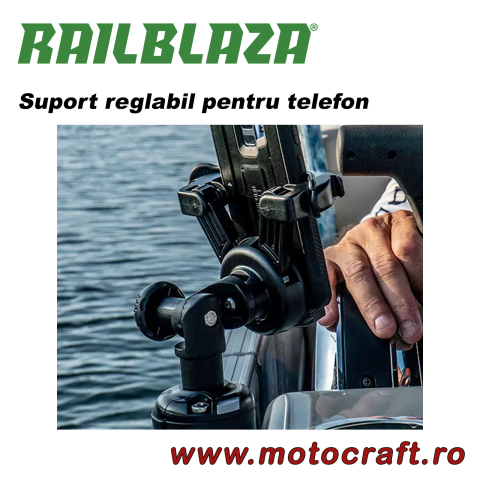 RAILBLAZA Mobi Device Holder – Suport reglabil pentru telefon și GPS [2]