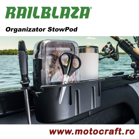 RAILBLAZA StowPod – Organizator accesorii pentru barcă și caiac [1]