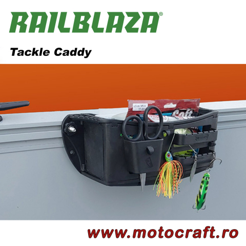 RAILBLAZA Tackle Caddy Track Mount – Organizator accesorii pescuit pentru șina bărcii [2]
