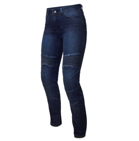Blugi / jeansi moto - Blugi Ozone Agness II Lady, Slim fit Albastru inchis - lichidare stoc!