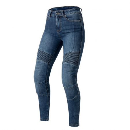 Blugi / jeansi moto - Blugi Ozone Agness II Lady, Slim fit Albastru - lichidare stoc!
