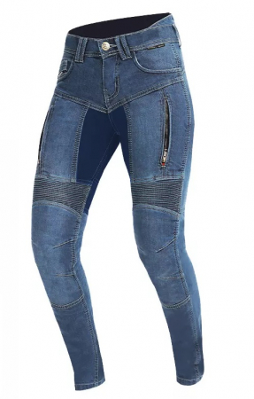 Blugi / jeansi moto - Blugi Trilobite Parado monolayer Lady, Slim Fit, Albastru