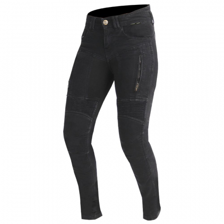 Blugi / jeansi moto - Blugi Trilobite Parado monolayer Lady, Slim Fit, Negru