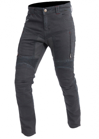 Blugi / jeansi moto - Blugi Trilobite Parado monolayer, Slim Fit, Negru