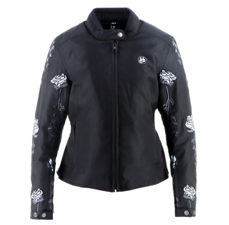 Geci moto piele - Geaca de piele Helstons Rosa Tissu Technique Lady