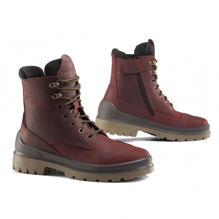 Incaltaminte moto - Ghete dama Falco Viky, Visiniu - lichidare stoc!