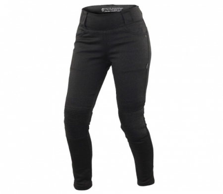 Blugi / jeansi moto - Pantaloni Trilobite Leggings Lady, Negru - lichidare stoc!