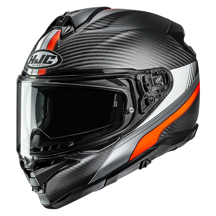 Casca HJC F72 Carbon Eos XXL, Portocaliu