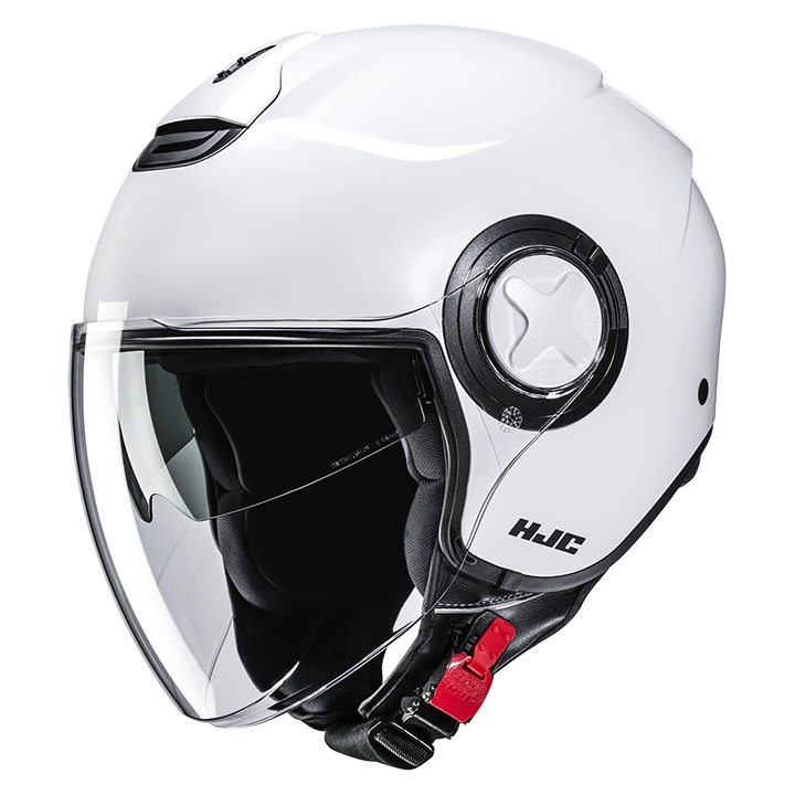Casca HJC i41 Solid XL, Alb perlat