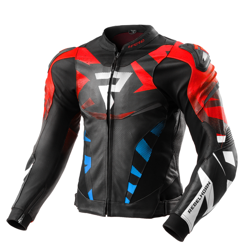 Geaca de piele Rebelhorn Inferno 50, Albastru