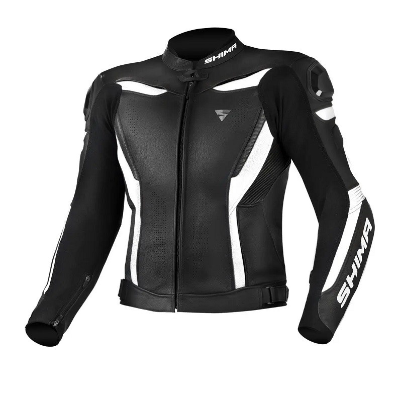 Geaca de piele SHIMA Chase 48, Alb