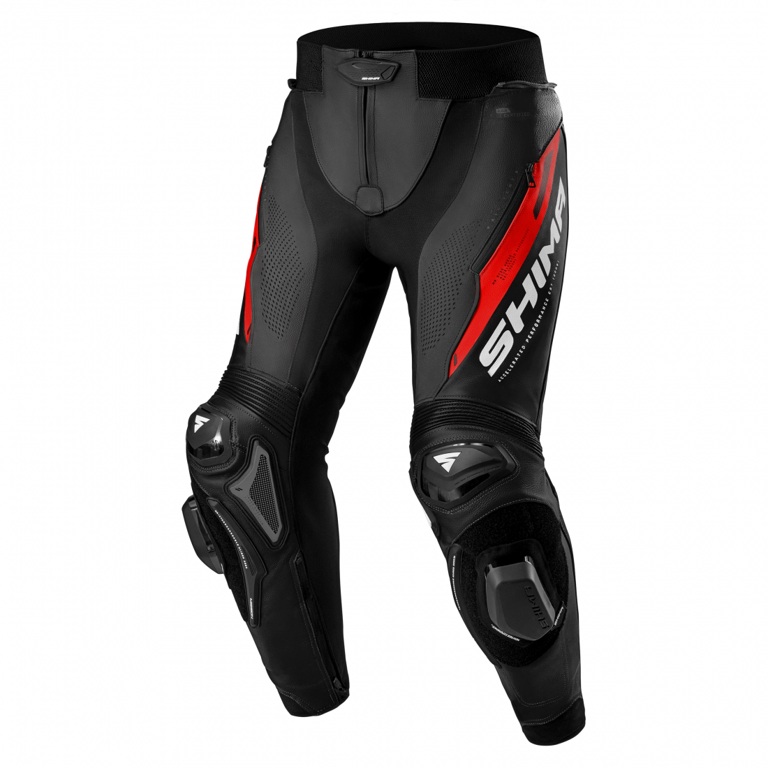 Pantaloni de piele SHIMA Mission ST 58, Rosu