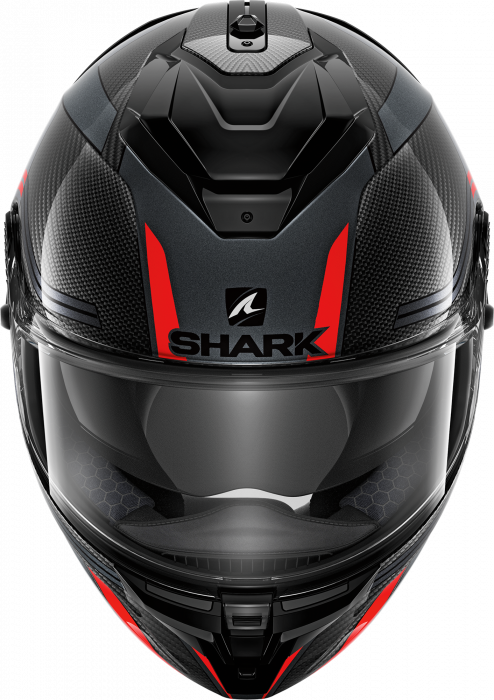 Casca moto SHARK SPARTAN GT CARBON TRACKER Anthracite Red [2]