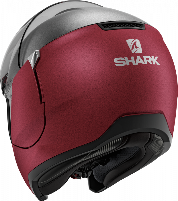 Casca moto modulara SHARK EVO JET DUAL BLANK Mat Mat Red Anthracite Red [5]