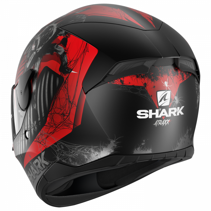 Casca moto integrala SHARK D-SKWAL 2 ATRAXX Mat Black Red [3]