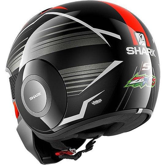 Casca moto open face SHARK STREET DRAK ZARCO MALAYSIA Negru Orange Antracit [2]