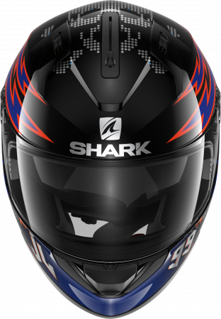 Casca moto SHARK RIDILL 1.2 CATALAN BAD BOY Black Blue Orange [2]
