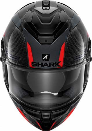 Casca moto SHARK SPARTAN GT CARBON TRACKER Anthracite Red [1]