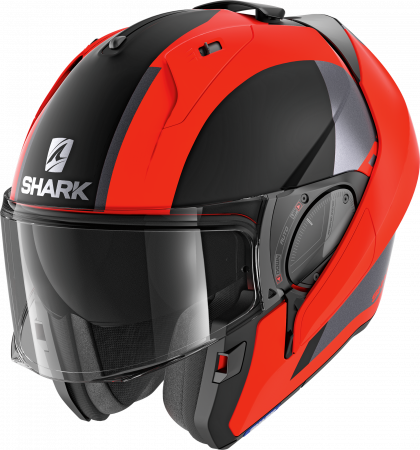 Casca moto modulara SHARK EVO ES ENDLESS Mat Orange Black [1]