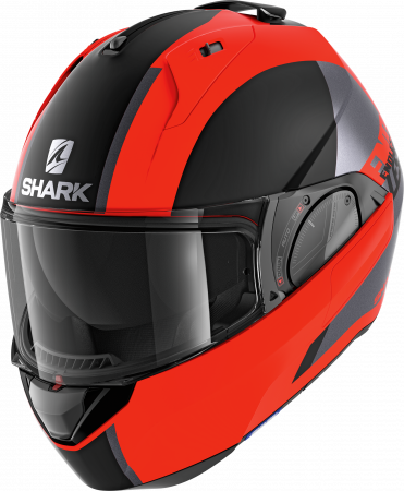 Casca moto modulara SHARK EVO ES ENDLESS Mat Orange Black [0]