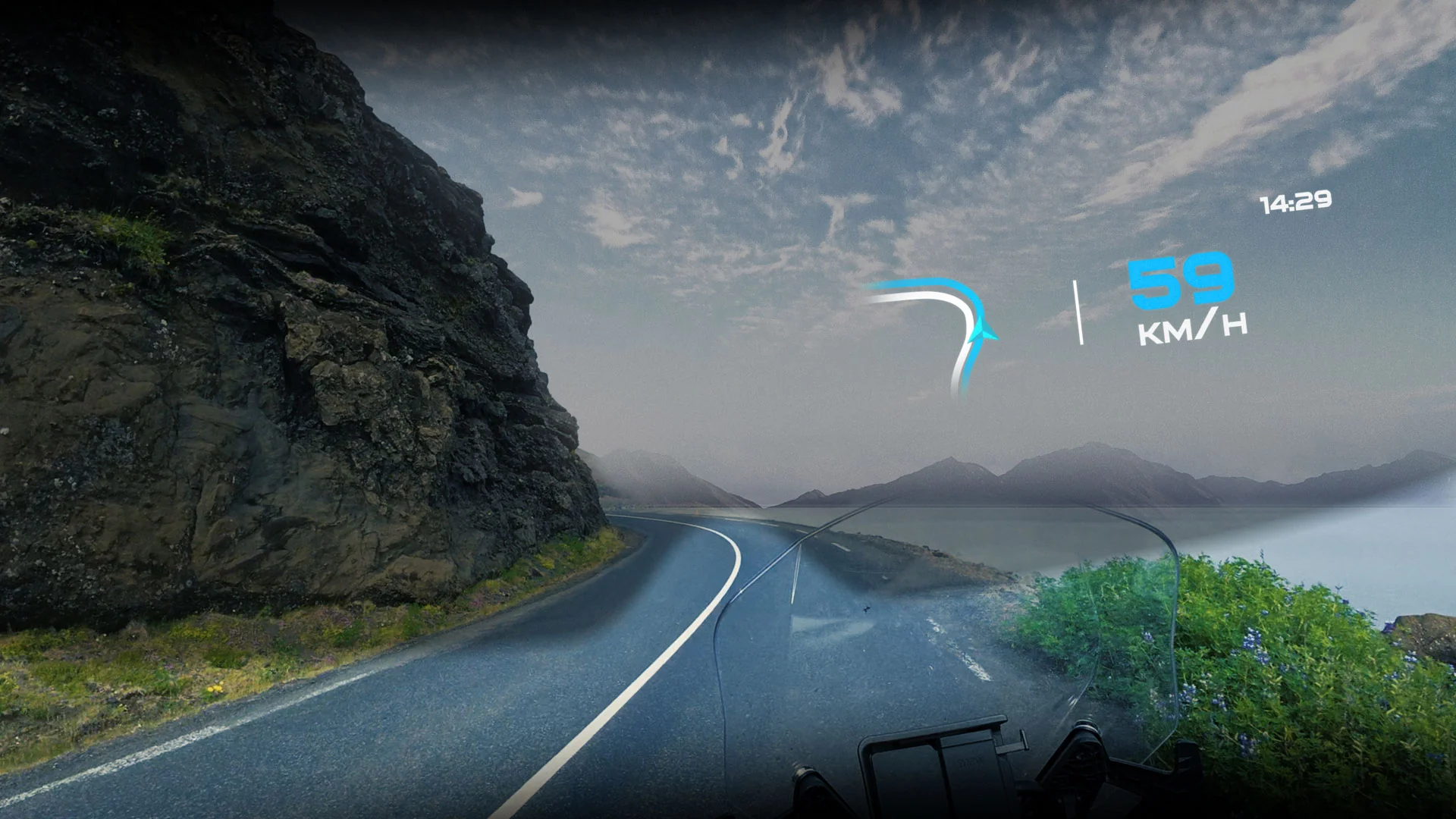 Visor Head-Up Display SHOEI GT-AIR3 SMART WMATT BLACK [3]