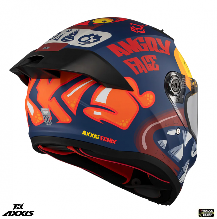 Casca integrala Axxis Fenix Angry Face C7 albastru mat – tip viziera: MT-V-31B – DKS429 [4]
