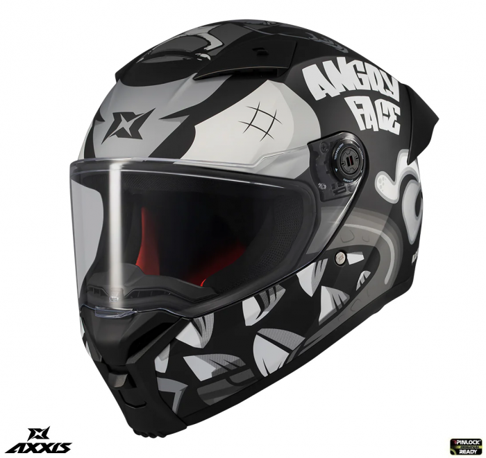 Casca integrala Axxis Fenix Angry Face C7 albastru mat – tip viziera: MT-V-31B – DKS429 [1]