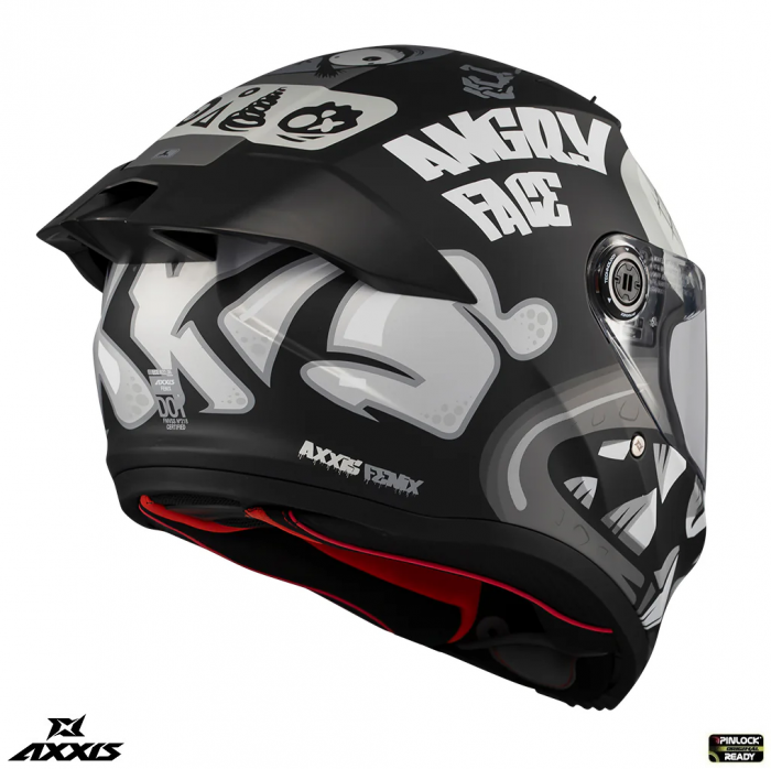 Casca integrala Axxis Fenix Angry Face C7 albastru mat – tip viziera: MT-V-31B – DKS429 [4]