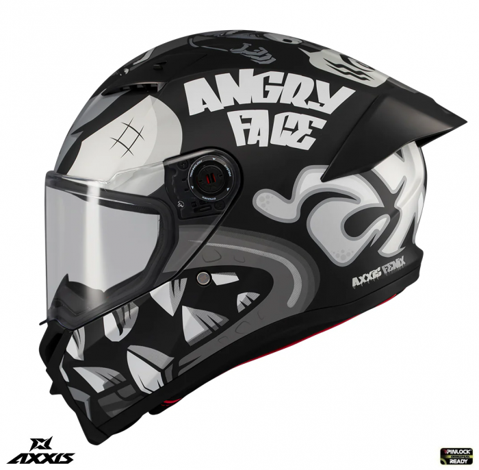 Casca integrala Axxis Fenix Angry Face C7 albastru mat – tip viziera: MT-V-31B – DKS429 [2]