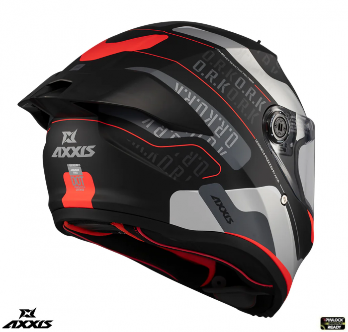 Casca integrala Axxis Fenix Ork B5 rosu mat – tip viziera: MT-V-31B – DKS429 [4]