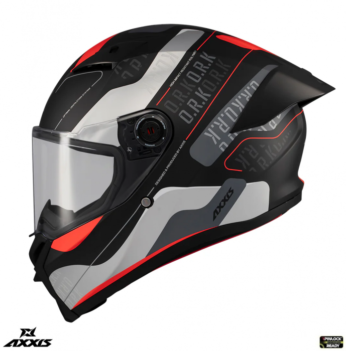 Casca integrala Axxis Fenix Ork B5 rosu mat – tip viziera: MT-V-31B – DKS429 [2]